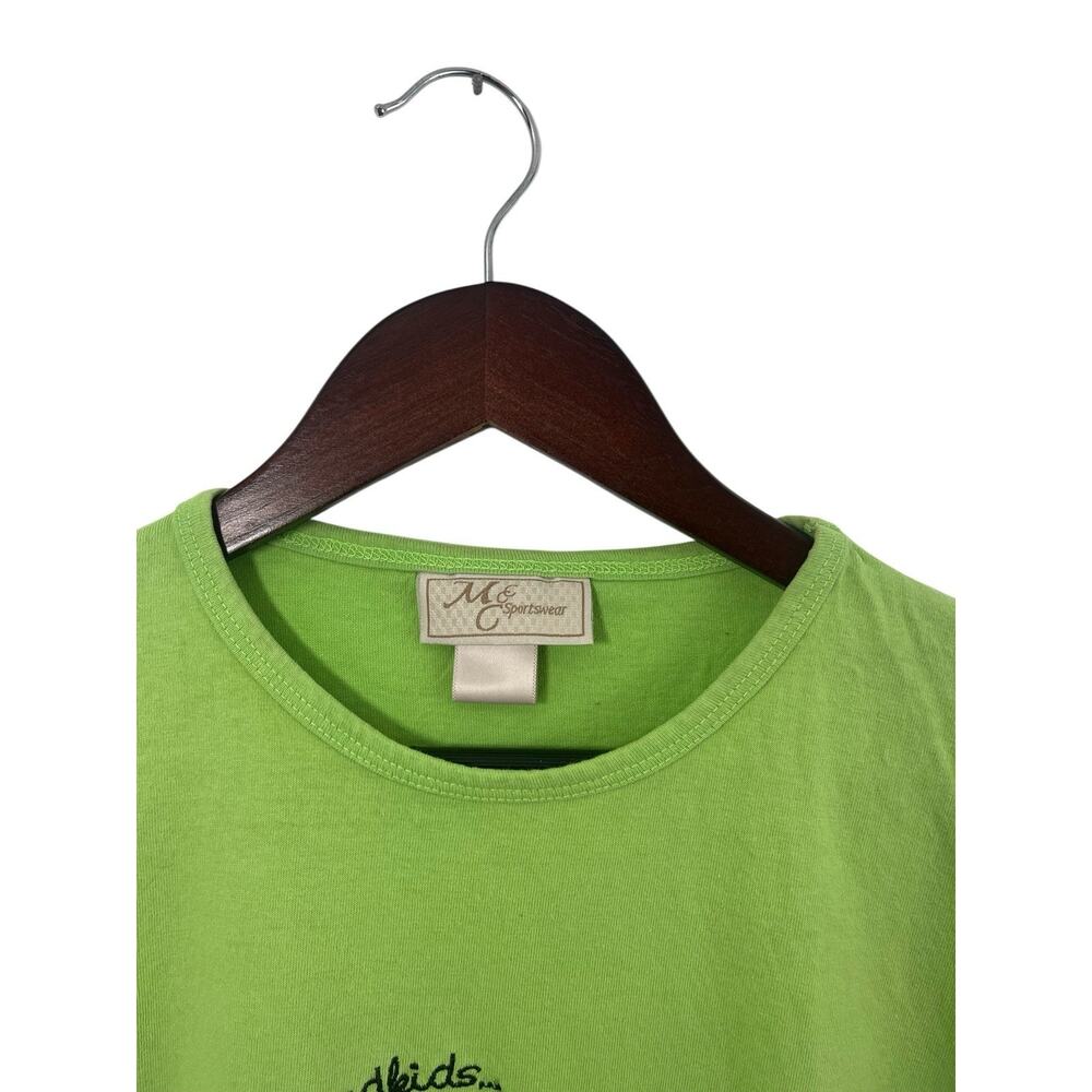 Vintage Grandma T-shirt Large My Grandkids Are Growing Like Weeds Green - Picture 6 of 6